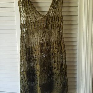 Crochet Style Sweater Vest